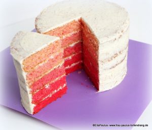 Ombre-cake-pink-Backkurs-Saarbrücken-Kaiserslautern-Fondant