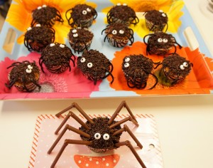 Spinnen Cupcakes Halloween